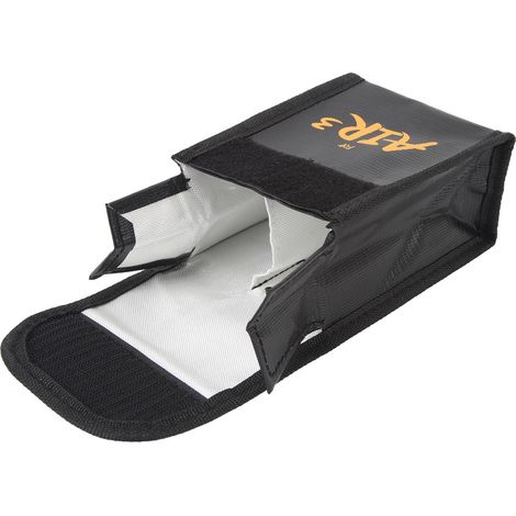 Sac de protection contre les radiations, ignifugé, fermeture Velcro, pour batteries au lithium AIR 3 (2 batteries) - Protection anti-explosion - Compatible avec les batteries AIR 3 (2 batteries) (1/5)