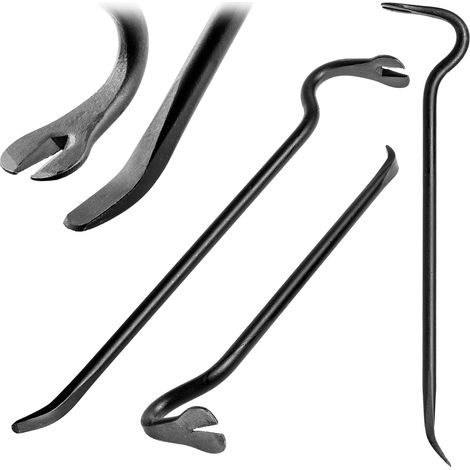 KADAX Brecheisen aus Stahl, Brechstange mit Klaue und breiter Klinge, 50 cm