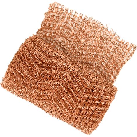 Maille en cuivre tissée 5 pouces x 10 pieds double épaisseur tubuleuse bourre-trou pour jardin maison (1/5)