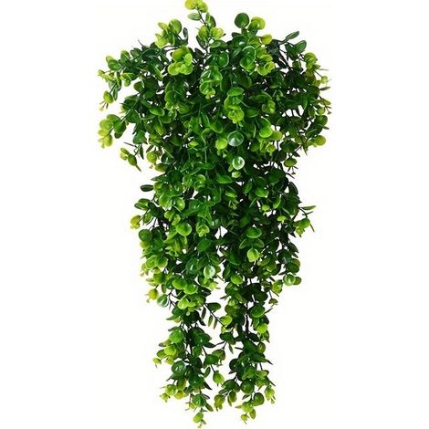 Lot de 2 plantes d'eucalyptus artificielles suspendues — Lianes vertes réalistes pour décoration intérieure et extérieure (1/5)