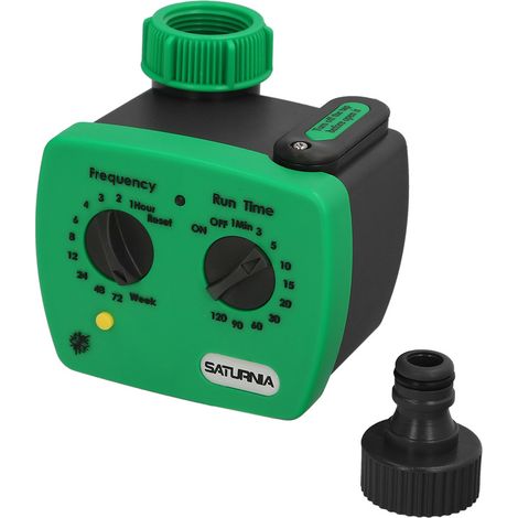 Programmatore di irrigazione analogico/rubinetto meccanico con uscita da 1 3/4". (1/5)