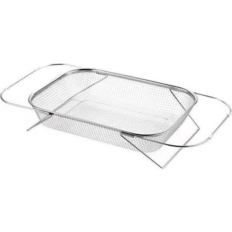 Panier de Vidange Rétractable en Acier Inoxydable, Poignées Ovales, Passoire, Évier, Égouttoir à Légumes, Panier de Rangement pour la Maison L (1/4)