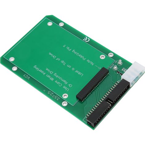 Carte adaptateur IDE 44 broches pour disque dur SATA 2,5" vers 3,5", conversion sécurisée pour PC (1/5)