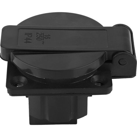 Prise industrielle étanche noire de style allemand pour générateur 250 V 16 A (1/5)