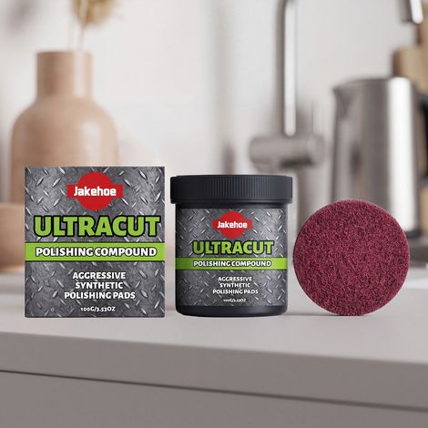 Pâte à Polir 100g, Kit de Polissage avec Pad, Composé de Polissage pour Métal Céramique Pierre, Restaure la Brillance (1/5)