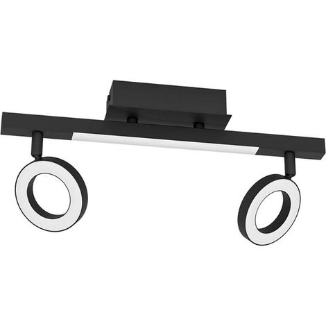 Eglo CARDILLIO 2 plafón LED negro 38,5x17,5x8,5 cm