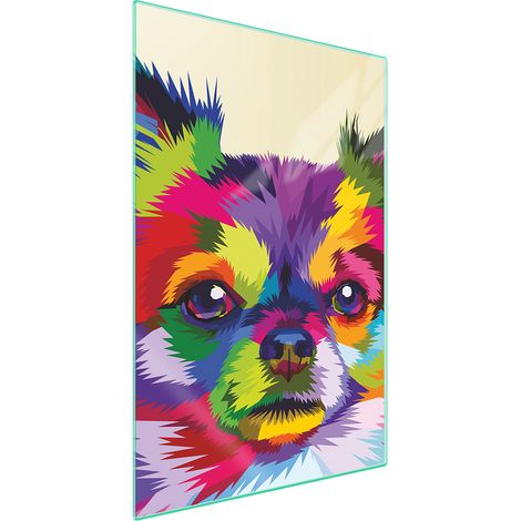 TAGLIERE IN VETRO 35x52 Cane (1/5)