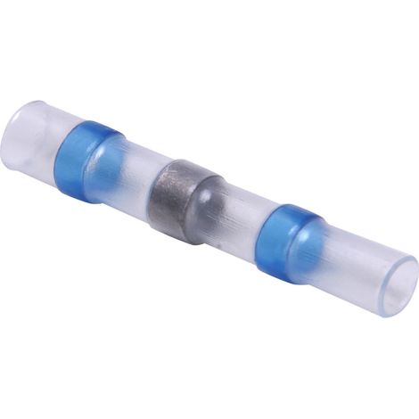 50 Stück Schrumpfschlauch-Stoßverbinder, wasserdicht, weiß, Lötanschluss, Elektromaterial 16-14 AWG (1/5)