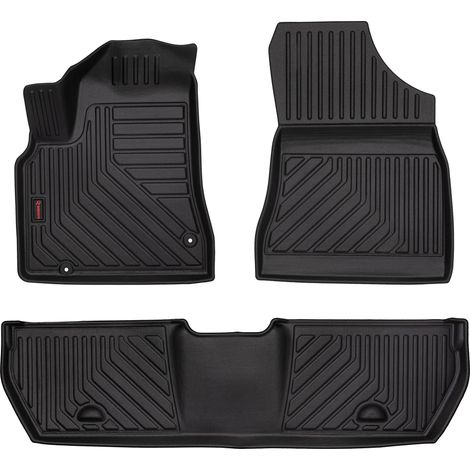 3D-Gummifußmatten für Citroën Berlingo II (Kombi, 5-Sitzer, Baujahre 2008–2018) – 5 cm Rand