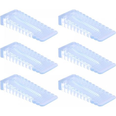 (6 Pcs) Door Stops, Non-Slip Rubber Door Wedge, Door Stop Used on Bathroom Balcony Door, Suitable for 0.4-1.3cm Door Gap (1/5)