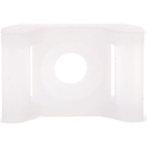 Soporte de abrazadera para bridas de cables, blanco, 9 mm, 14,6 x 22,5 mm, F=11 mm, BMSB5496E /100 unidades/