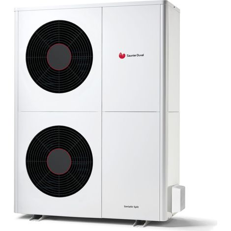 Unité Extérieure de Pompe à Chaleur Réversible Air/Eau 10kW SAUNIER DUVAL GeniaAir Split 10 Triphasé - 0010021152