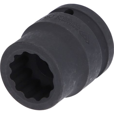 BRILLIANT TOOLS  3/4" Kraft-Stecknuss  Zwölfkant 24  mm kurz  - BT025601 (1/4)