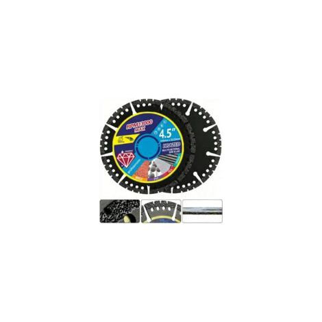 Discos de corte de 4,5 pulgadas, paquete de 2 unidades - para corte en seco de metal, azulejos, piedra y plástico - compatibles con amoladoras angulares y otros accesorios para herramientas de corte. 