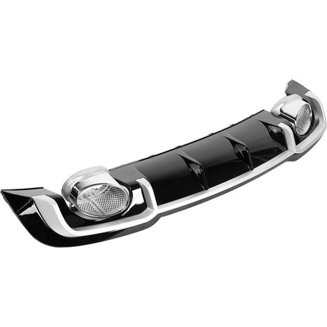 Lèvre de diffuseur de pare-chocs arrière pour RS3 avec embout d'échappement ABT, compatible avec A3/S3 8V 2017-2020, chromée (1/5)