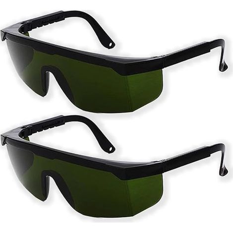 Lunettes de Protection Laser Lunettes de Sécurité Laser Pulsee Lunette Protection UV pour Épilation Laser Pulsée 2PC