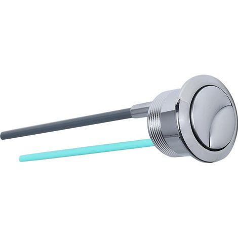 Boutonpoussoir de rechange pour toilettes 38 mm, double chasse d'eau, compatible avec les modèles Geberit et Kohler, chrome satiné, installation facile, 1 paquet (1/4)