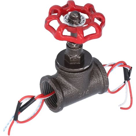 Interruptor de luz con válvula de parada rotativa de 3/4 de pulgada con cable eléctrico para lámparas de mesa steampunk -Crezuo
