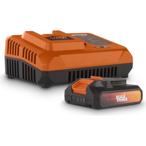 Pack de batteries 20v (2000mah) + chargeur powerplus powdp9062 (1/4)