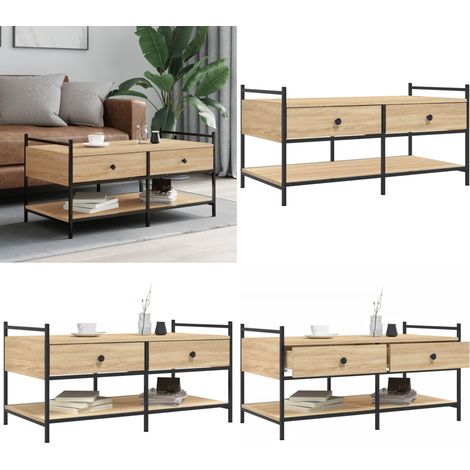 Couchtisch Sonoma-Eiche 99x50x50 cm Holzwerkstoff - Couchtisch - Wohnzimmertisch - Holzwerkstoff - Sonoma-Eiche - Beistelltisch - Home & Living (1/5)