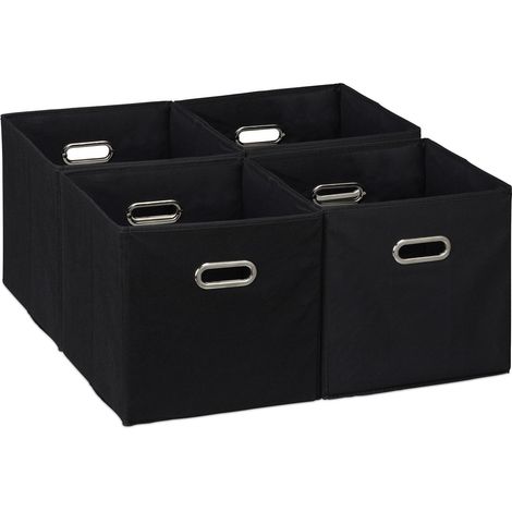 Cestas de almacenamiento plegables (juego de 4) y cajas organizadoras