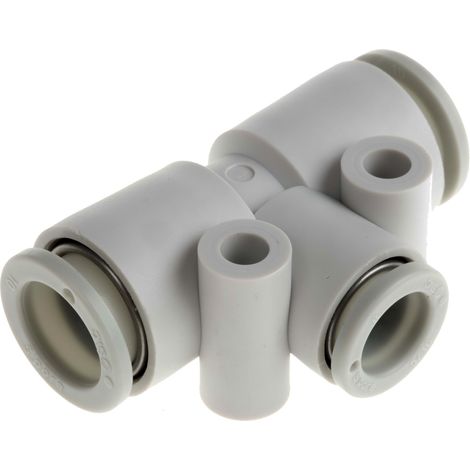 Adaptateur tube à tube en T SMC KQ2 vers Enfichable 10 mm Enfichable 10 mm