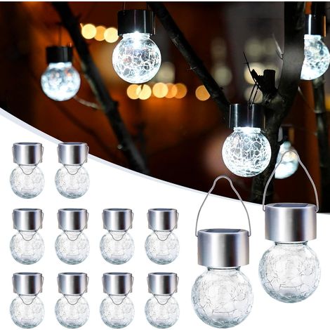 12 Solar-Außenleuchten, LED, Kaltweiß (1/5)