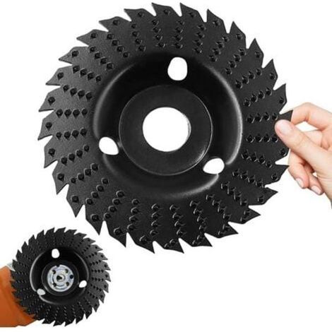 Wood grinding wheel - Ø 125 mm x 22.23 mm, wood grinding wheel for angle grinder, wood engraving wheel, profiling wheel, 2 pieces. (1/5)