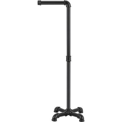 Porte-papier toilette de salle bain en fer noir ifundom, design (1/5)