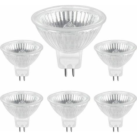 Ampoule Halogene GU5.3 50W 12V, 800lm Blanc Chaud 2700K Dimmable, Ampoule Spot Halogène MR16, pack de 6 (1/5)