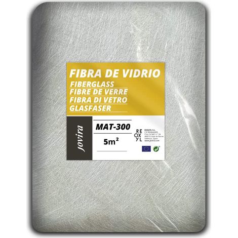 JOVIRA PINTURAS Fibra di vetro MAT-300 rete in fibra di vetro per la riparazione di tutti i tipi di raccordi (5 m²) (1/5)