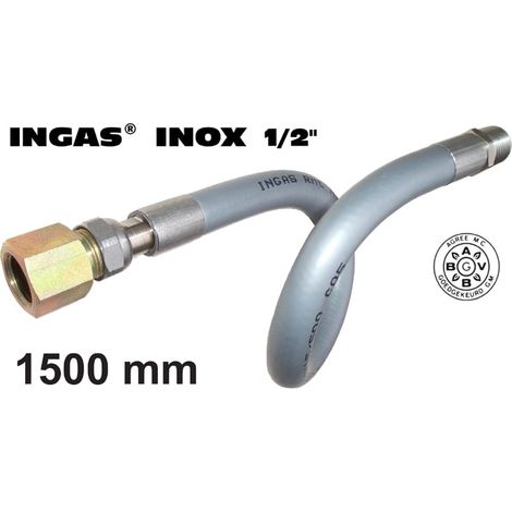 Universeel - inox ingas 1500mm 1/2" - - 5021879988065