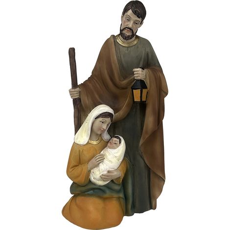 Dekorative Geburtsfigur aus Kunstharz, 21 cm
