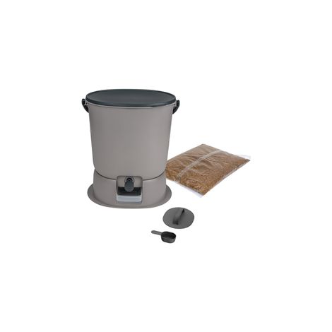 Skaza Composteur Bokashi Essential gris 15,3L
