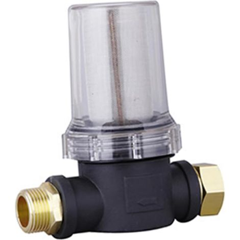 Filtre à Eau Plastique et Métal pour Nettoyeur Haute Pression Écran Permanent en Maille et Tuyau D'arrosage pour Jardins et Espaces Extérieurs (1/5)