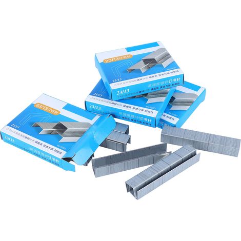 Paquet de 4000 clous en acier inoxydable épais 23/13 faciles à clouer, adaptés à 100 feuilles de papier, pour une utilisation à domicile/à l'école.