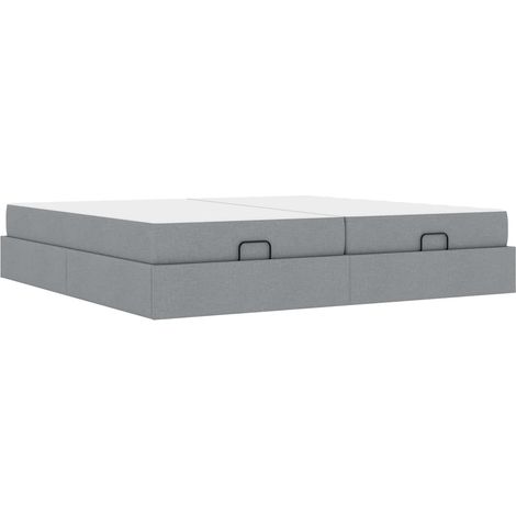 Maison Exclusive - Bettgestell mit Matratze mit Matratze 2 pcs He