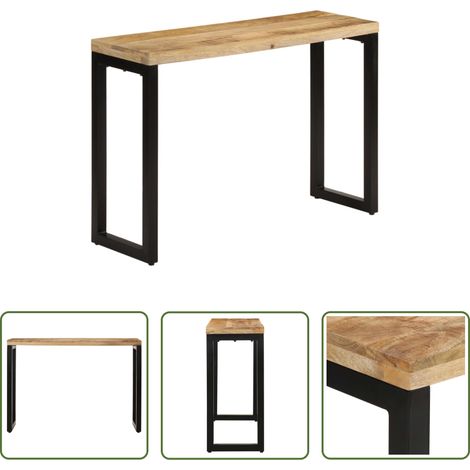Holz -  Konsolentisch 110x35x76 cm Massives Rohholz Mango (1/5)