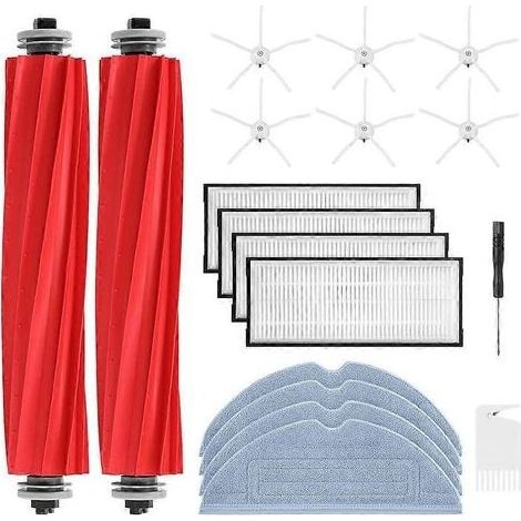 Accessoires pour aspirateurs Roborock S7/S7+/S7 MaxV/S7 MaxV Ultra/S7 Pro Ultra : brosses principales, brosses latérales, filtres, lingettes (1/5)