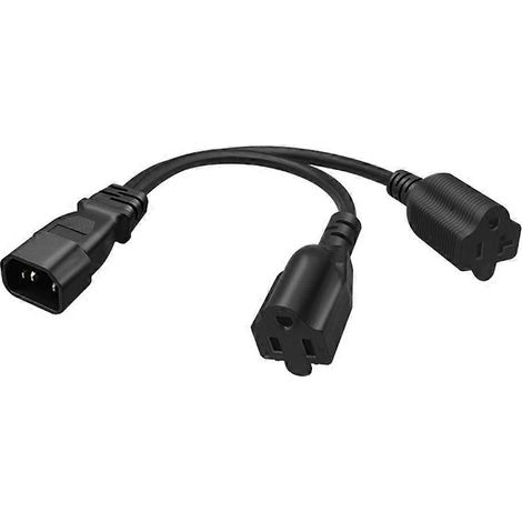 IEC320-C14 auf Nema 5-20R+5-15R Stromkabel Stecker auf Buchse