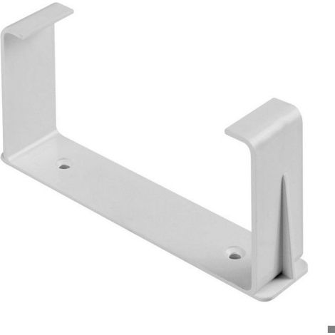 Support Canal Ventilation - 55x110 mm - Plastique Blanc - 125x25x60 mm - Unité
