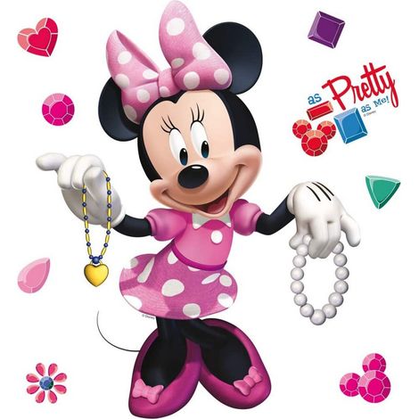 Minis Stickers Disney - Minnie Mouse - Modèle Pretty - 30 CM x 30 CM (1/5)