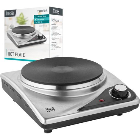 Aparato de cocina teesa tsa0202 1500W acero inoxidable hierro fundido (1/5)