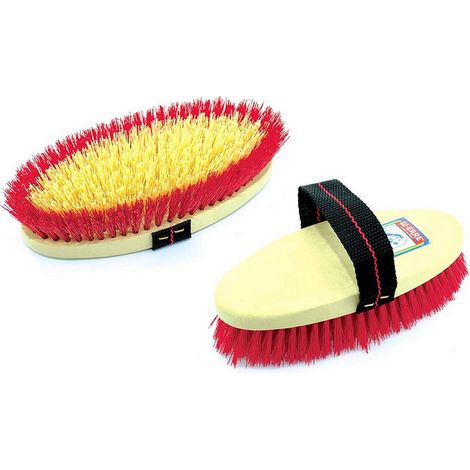 Brusca con setole sintetiche corte e dorso in plastica