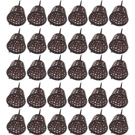 Herramienta para bonsái con tapa, caja de fertilizante para bonsái con tapa, 30 unidades de esparcidor de plástico para fertilizante orgánico para cesta de almacenamiento para plantas en maceta