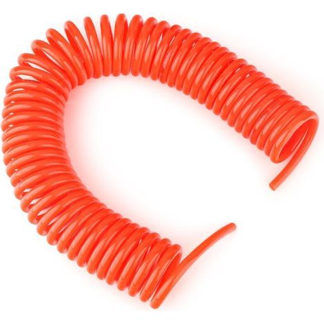 1 pièce 10 x 6.5mm Tuyau pneumatique Recoil , 6M Tuyau rouge à ressort spiralé , Outils pneumatiques (1/5)