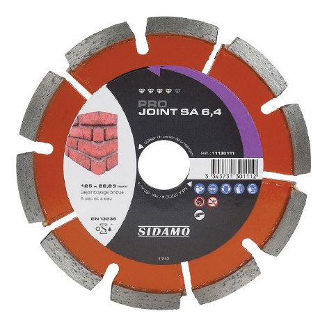 Disque diamant Pro Joint SA - 125 - 4 - 7 - 22,23 (1/2)