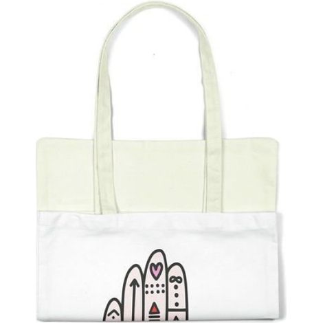 Sac Shopping - Tote Bag Coton 34 x 40 cm - Anse 30 cm - Réutilisable - 1 Pièce (1/4)