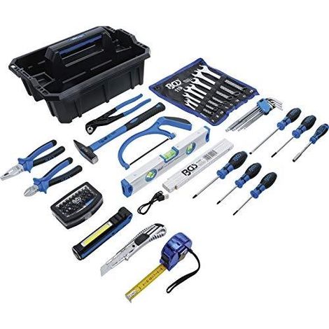BGS 70224 Caja de transporte para herramientas negra 395x290x125 mm