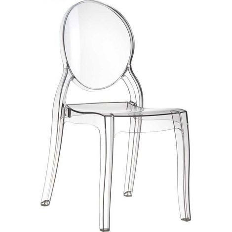 Chaise Elizabeth enfant transparente lot de 12 - Prodirest (1/5)